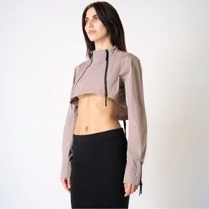 Nike Women’s A.A.E. Sepia Stone Cropped Jacket Size Small (Streetwear)